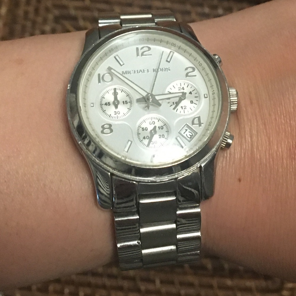 Silver Michael Kors watch